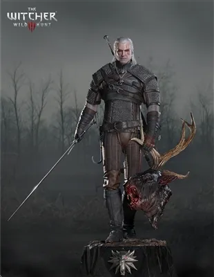 Pureart 1/2 skaala Geralt Of Rivia hüperrealistlik silikoonkuju